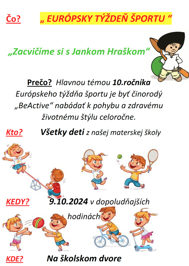 Športový deň v našej MŠ - Obrázok 1