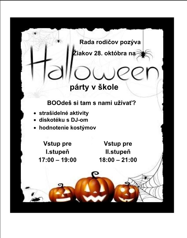 HALLOWEEN V ŠKOLE - Obrázok 1