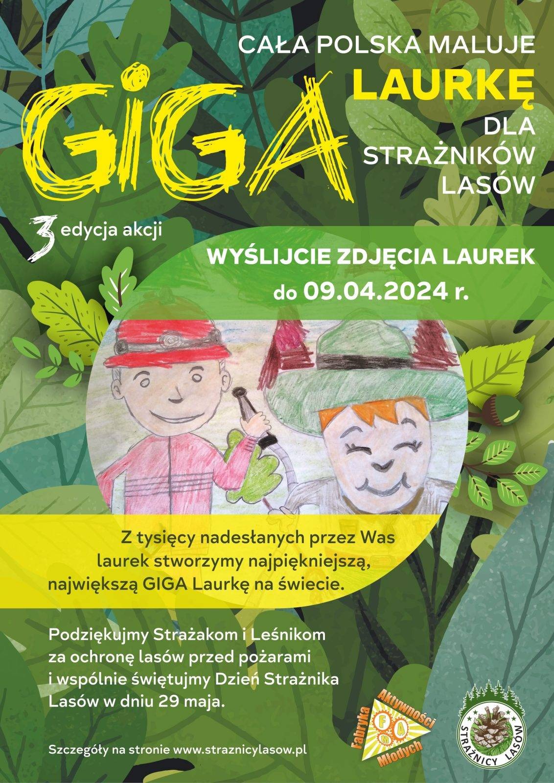 Edycja III Akcja Cała Polska Maluje Giga Kartkę dla Strażników Lasów  2024 - Obrazek 1