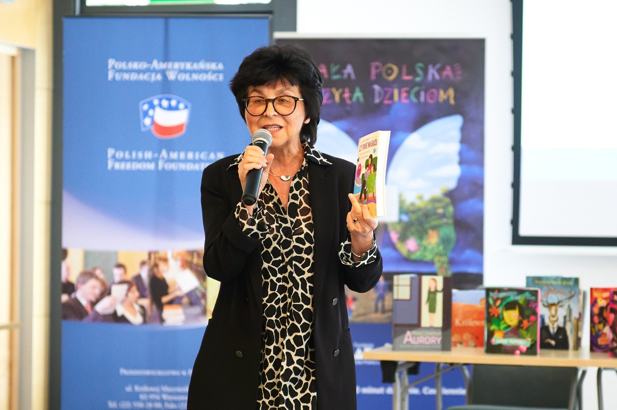 Prezes CPCD p. Irena Koźmińska.
 fot. D. Kawka