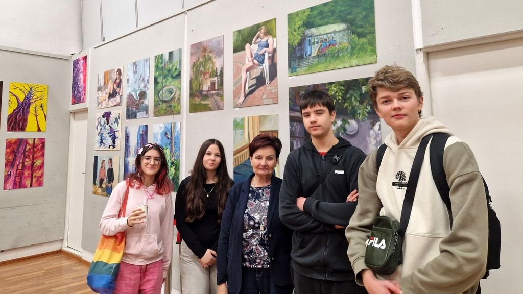 drużyna SP73 reprezentująca szkołę w konkursie wiedzy o Hiszpanii