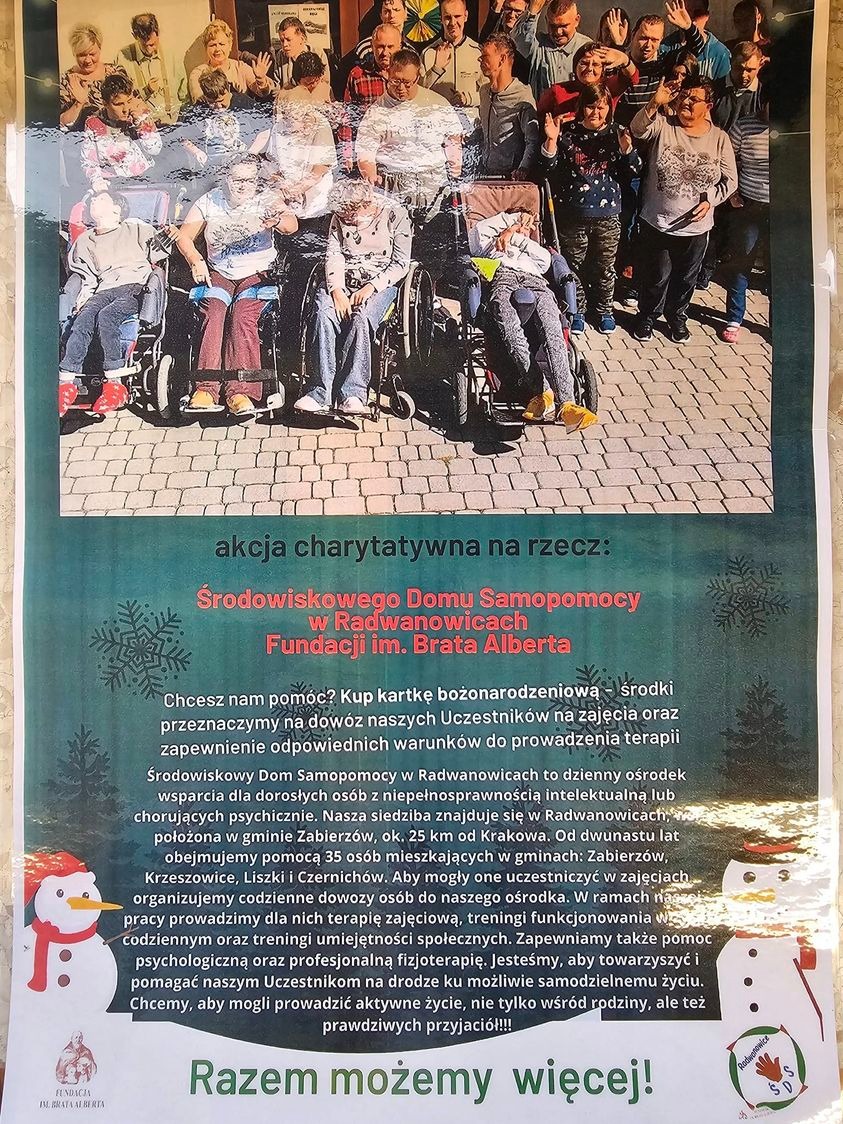 Akcja charytatywna na rzecz ŚDS w Radwanowicach - Obrazek 1