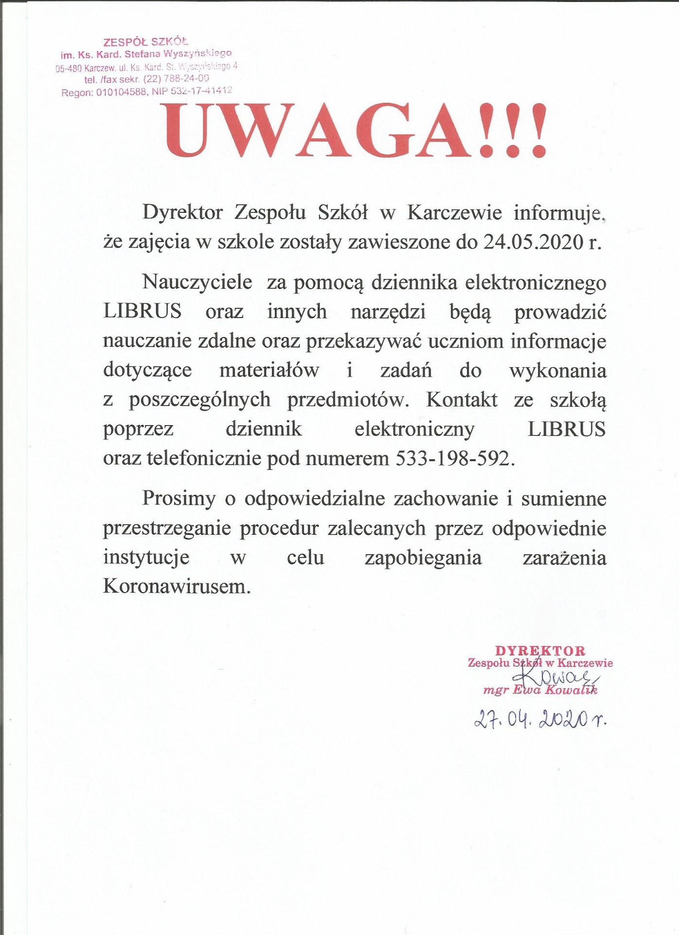 UWAGA - Obrazek 1