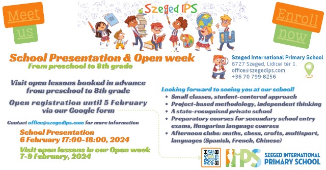 School presentation and open week: 06-09 Feb 2024 - Image 1