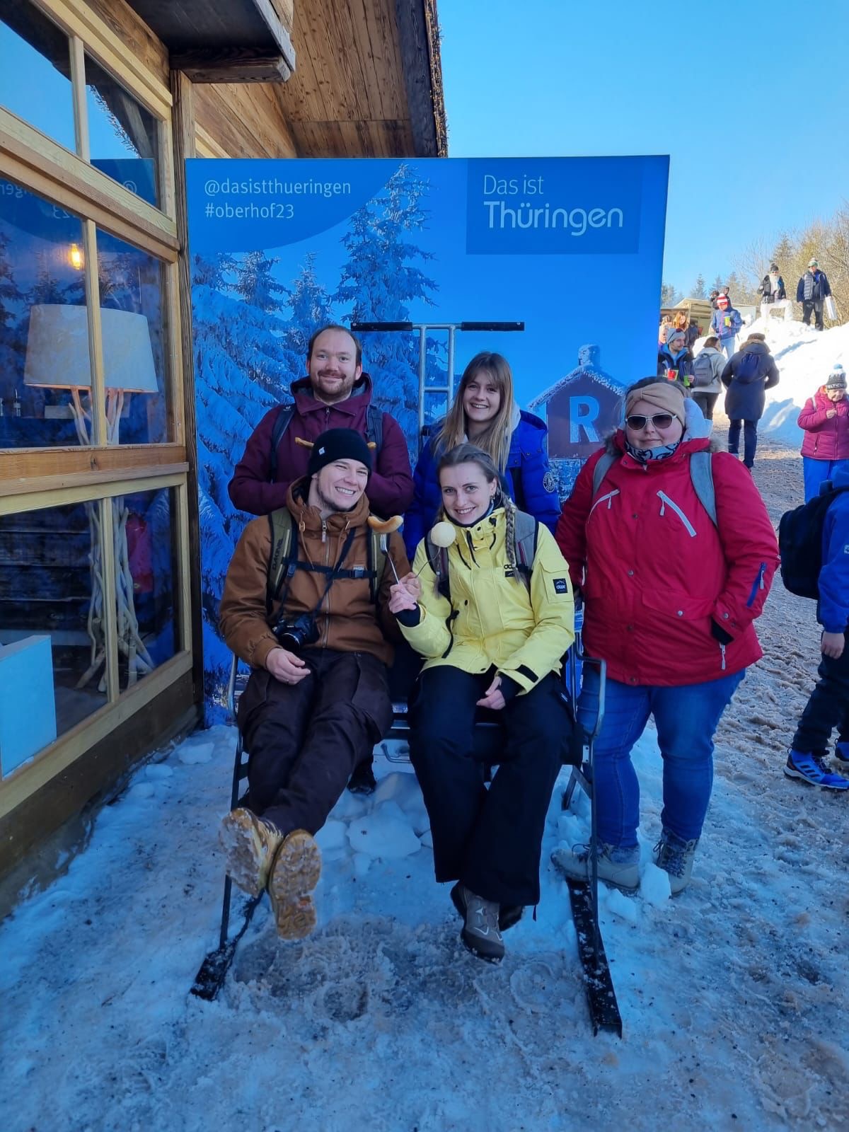 Unsere Schüler und Kollegen beim Biathlonwettkampf in Oberhof - Bild 3
