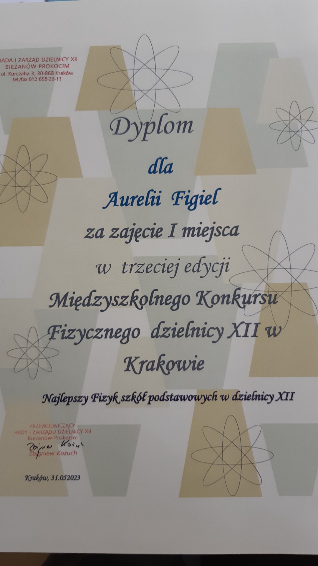 III Edycja Międzyszkolnego Konkursu Fizycznego Dzielnicy XII - Obrazek 3