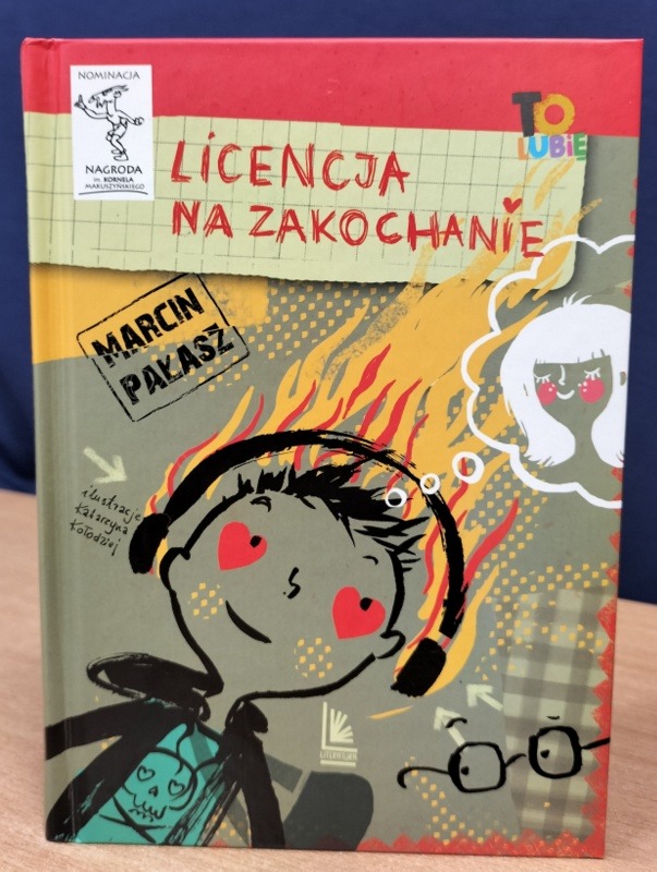 okładka książki miesiąca Marcin Pałasz „Licencja na zakochanie”