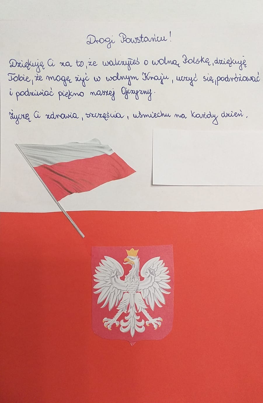 Projekt kartki pocztowej o tematyce patriotycznej i harcerskiej - Obrazek 1