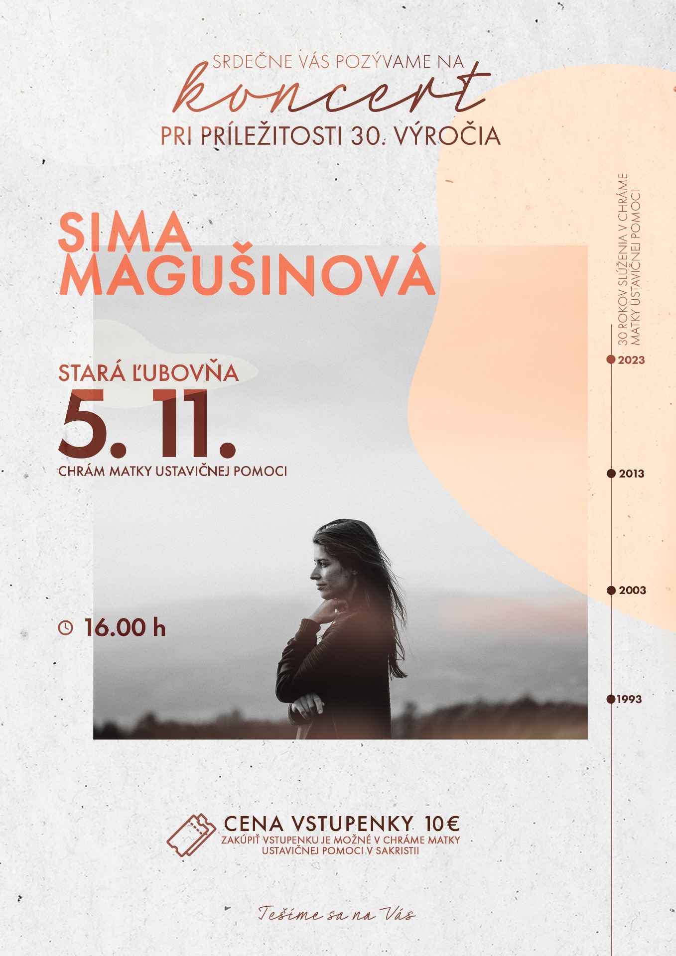 Pozvánka na koncert SIMY MAGUŠINOVEJ - Obrázok 1