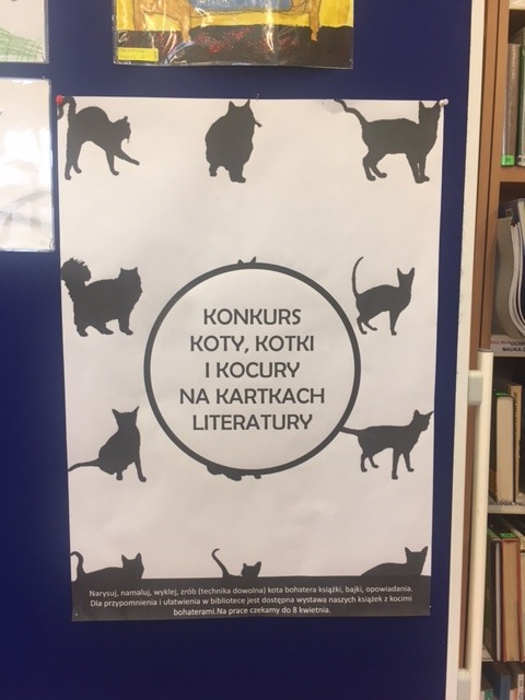 Wyniki konkursu bibliotecznego: "Koty, kotki i kocury na kartkach literatury" - Obrazek 1