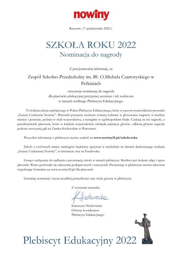 Plebiscyt Edukacyjny 2022 - Obrazek 1