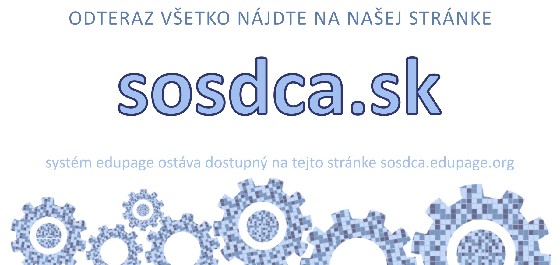 Nová webová stránka školy sosdca.sk - Obrázok 1