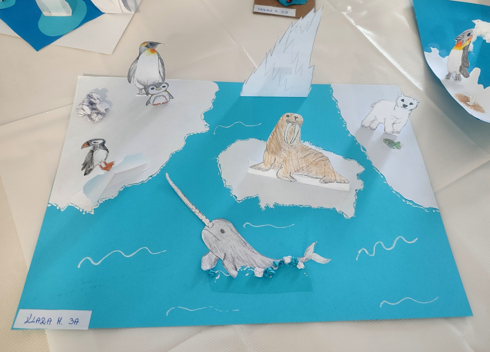 Praca plastyczna - zwierzęta Arktyki 