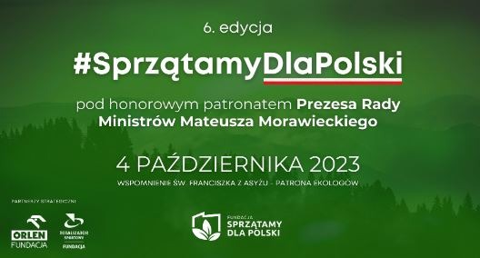 Plakat akcji Sprzątamy Dla Polski