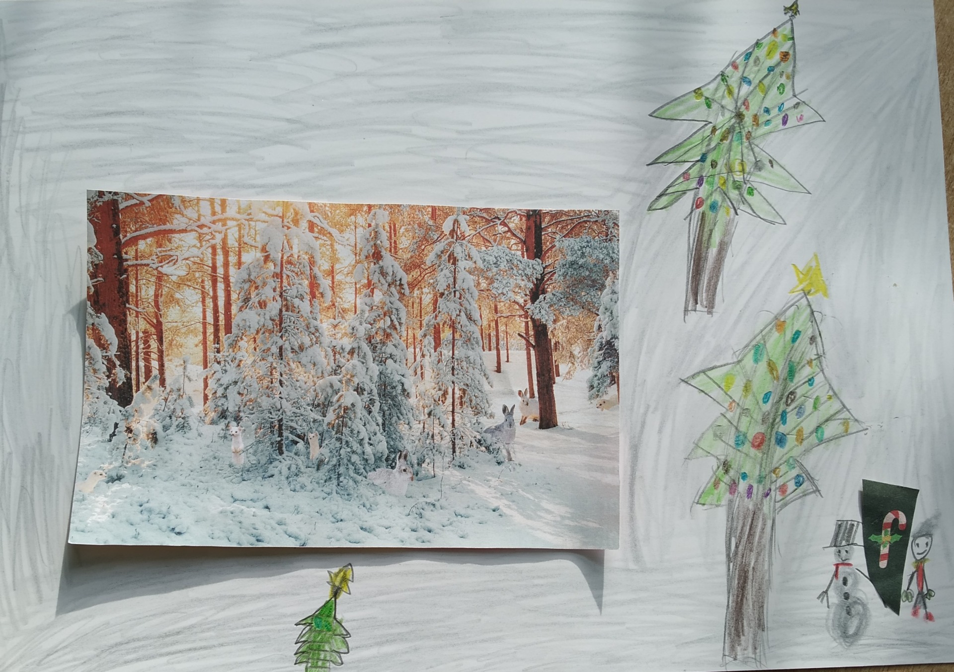 Zimowy kolaż-kl.1b-P.M.Szymańska-2024 - Obrazek 4